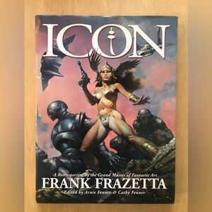Icon: Retrospective Grand Master of Fantastic Art FRANK FRAZETTA Hardcover 1998